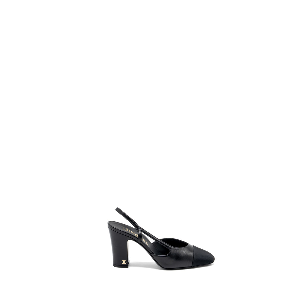 CHANEL SLINGBACK BLACK