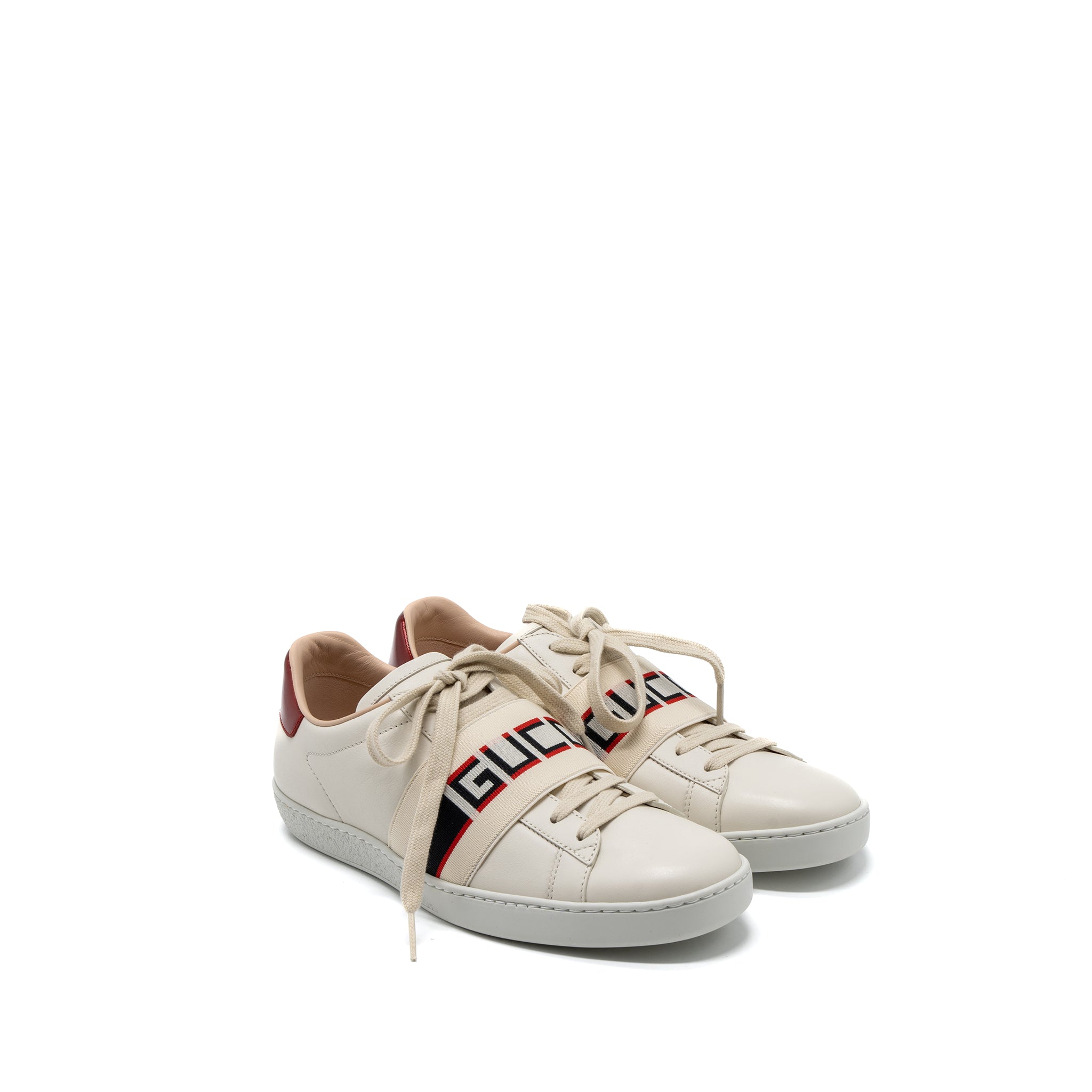 GUCCI SNEAKERS LEATHER WHITE/MULTICOLOUR