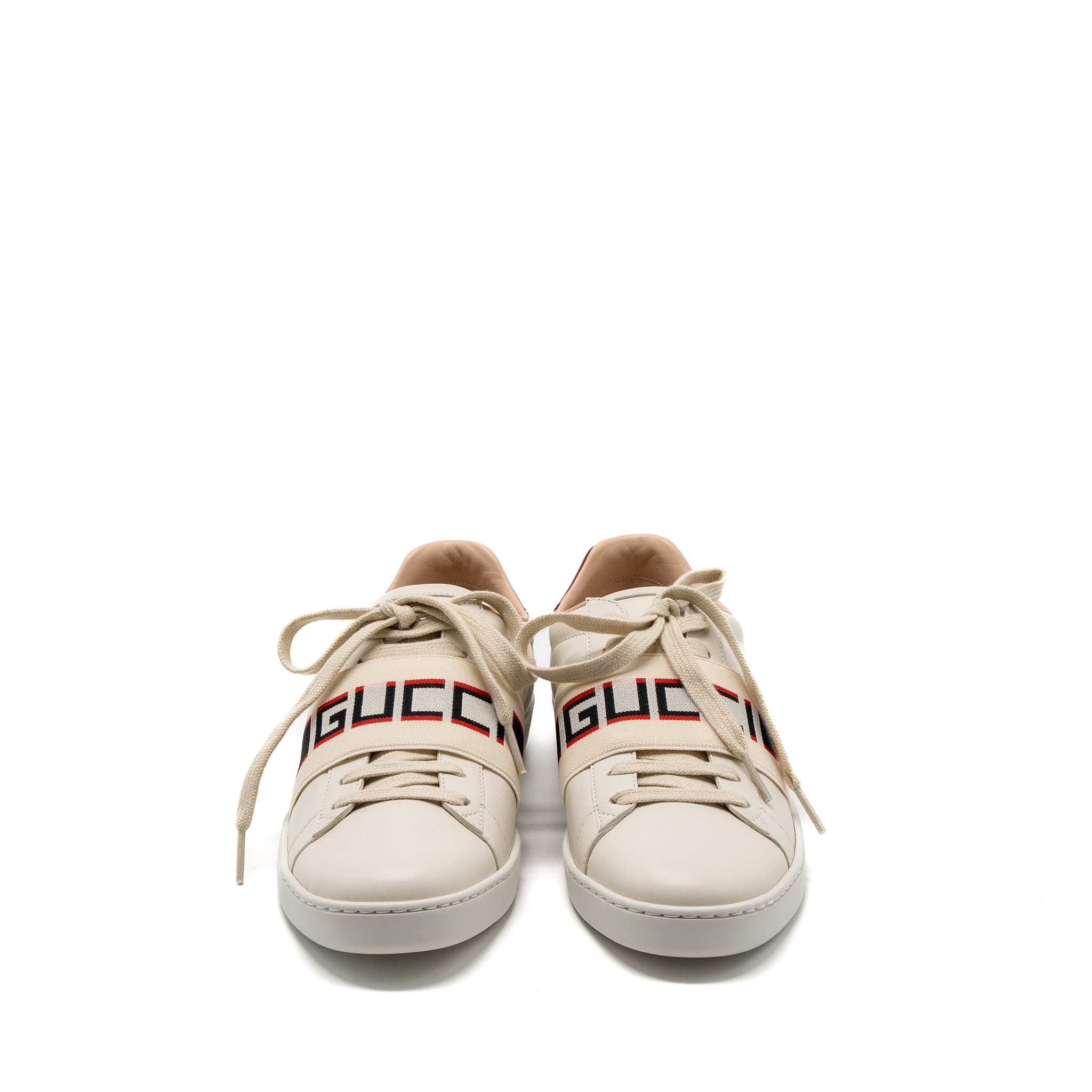 GUCCI SNEAKERS LEATHER WHITE/MULTICOLOUR
