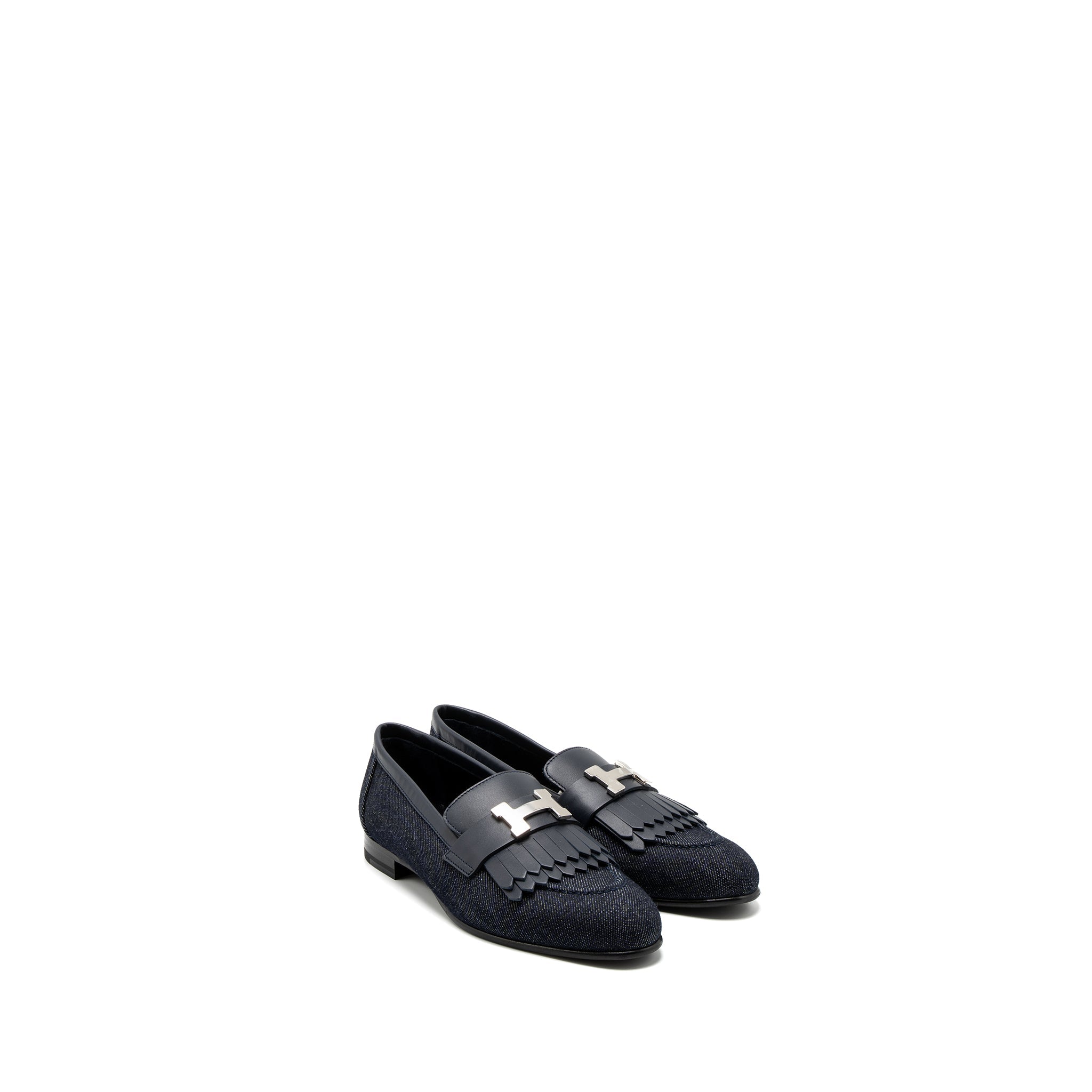 HERMES ROYAL LOAFER DENIM/CALFSKIN BLUE BRUT/MARINE SHW
