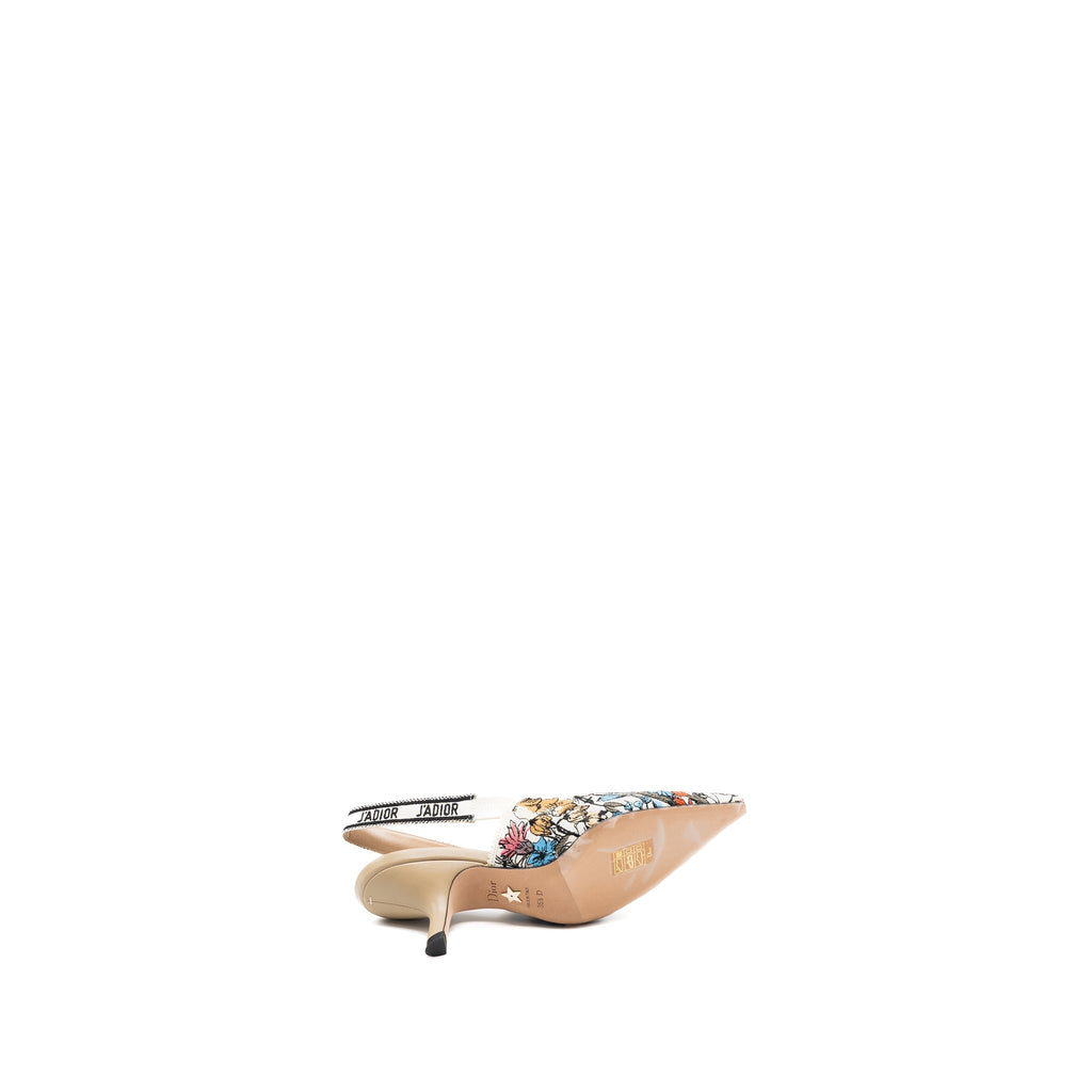 DIOR J’ADIOR SLINGBACK HEELS MULTICOLOUR