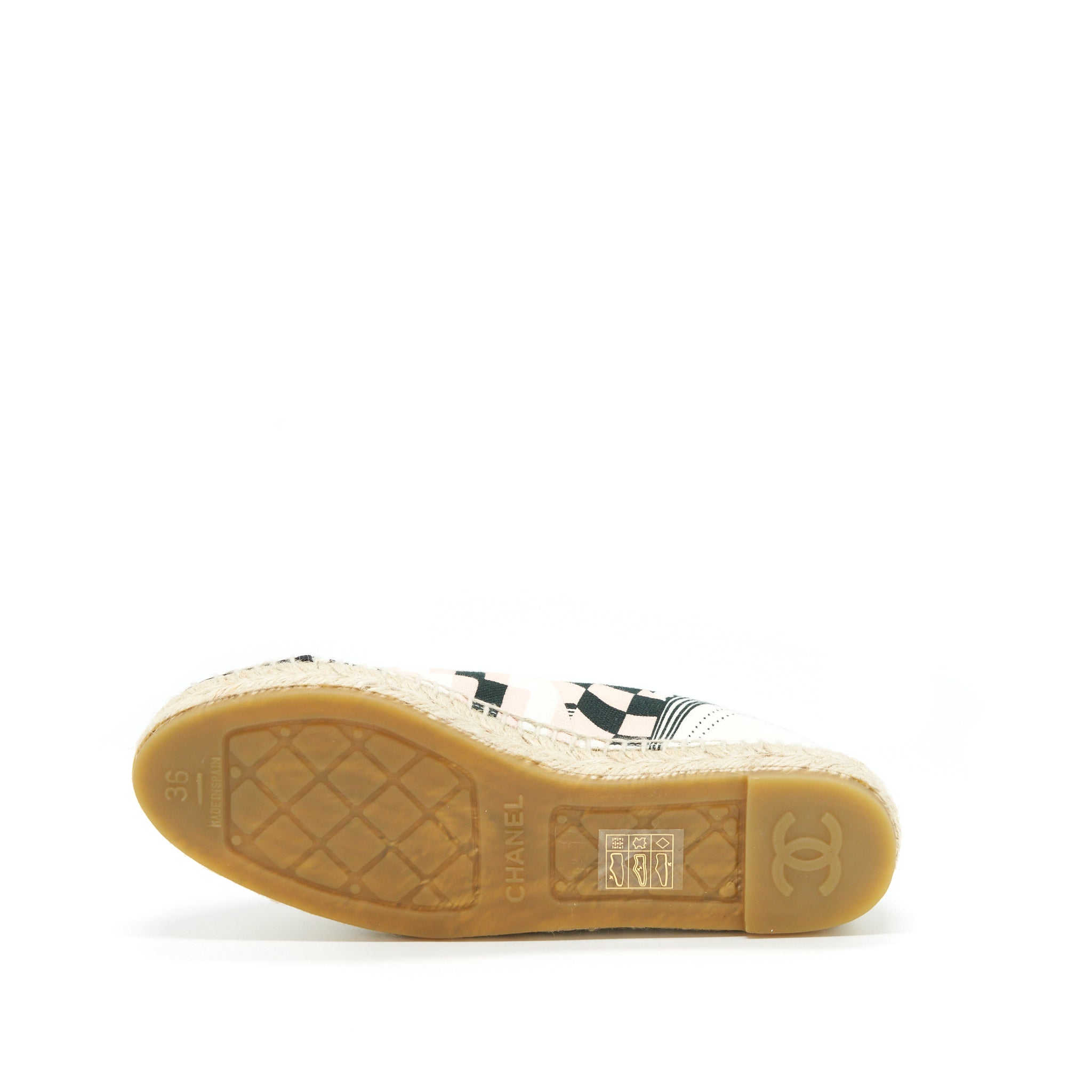 CHANEL ESPADRILLES PINK / BLACK