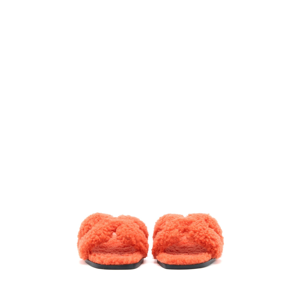 HERMES FAMME ORAN SANDAL H5 ORANGE