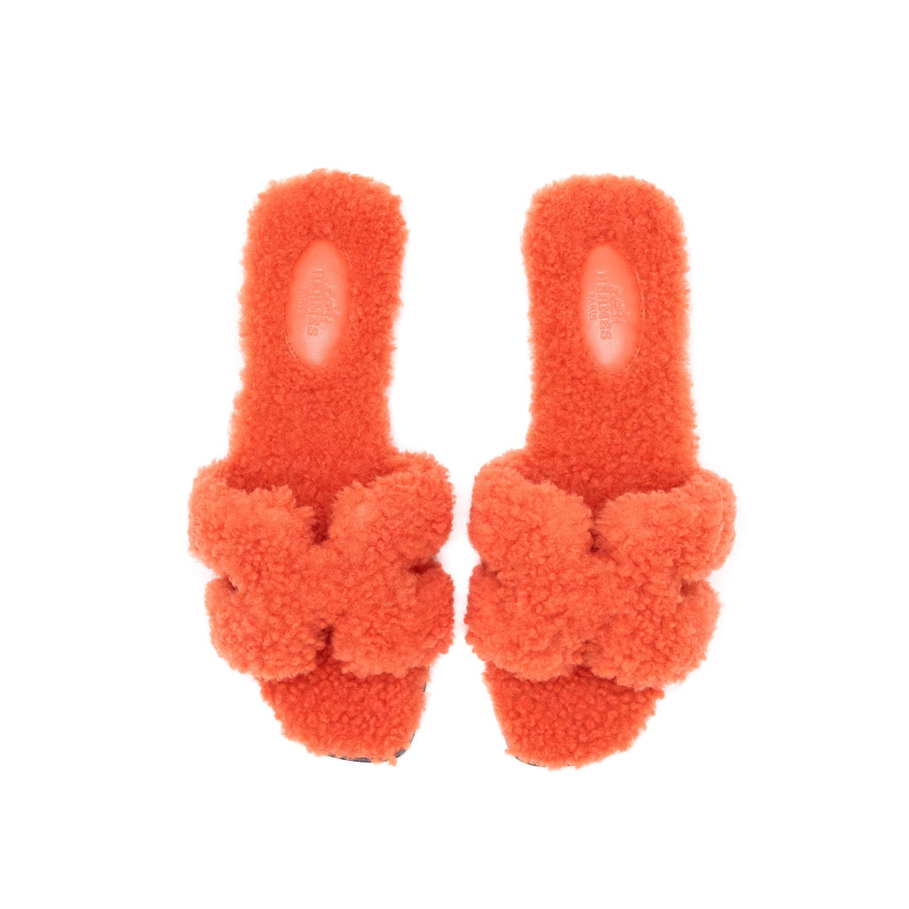 HERMES FAMME ORAN SANDAL H5 ORANGE