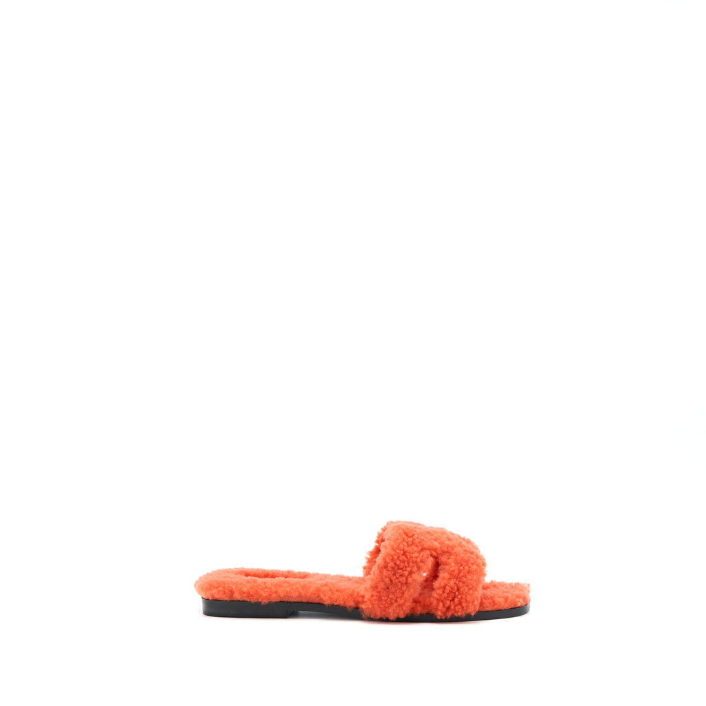 HERMES FAMME ORAN SANDAL H5 ORANGE
