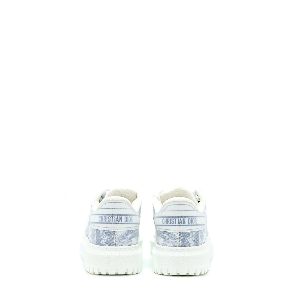 DIOR ADDICT BLUE TOILE DE JOUY TECHNICAL FABRIC LOW TOP SNEAKERS