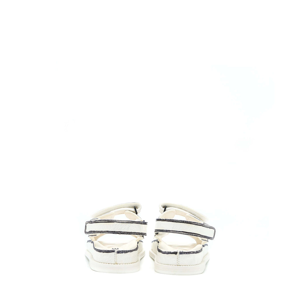 CHANEL DAD SANDALS BLACK/WHITE