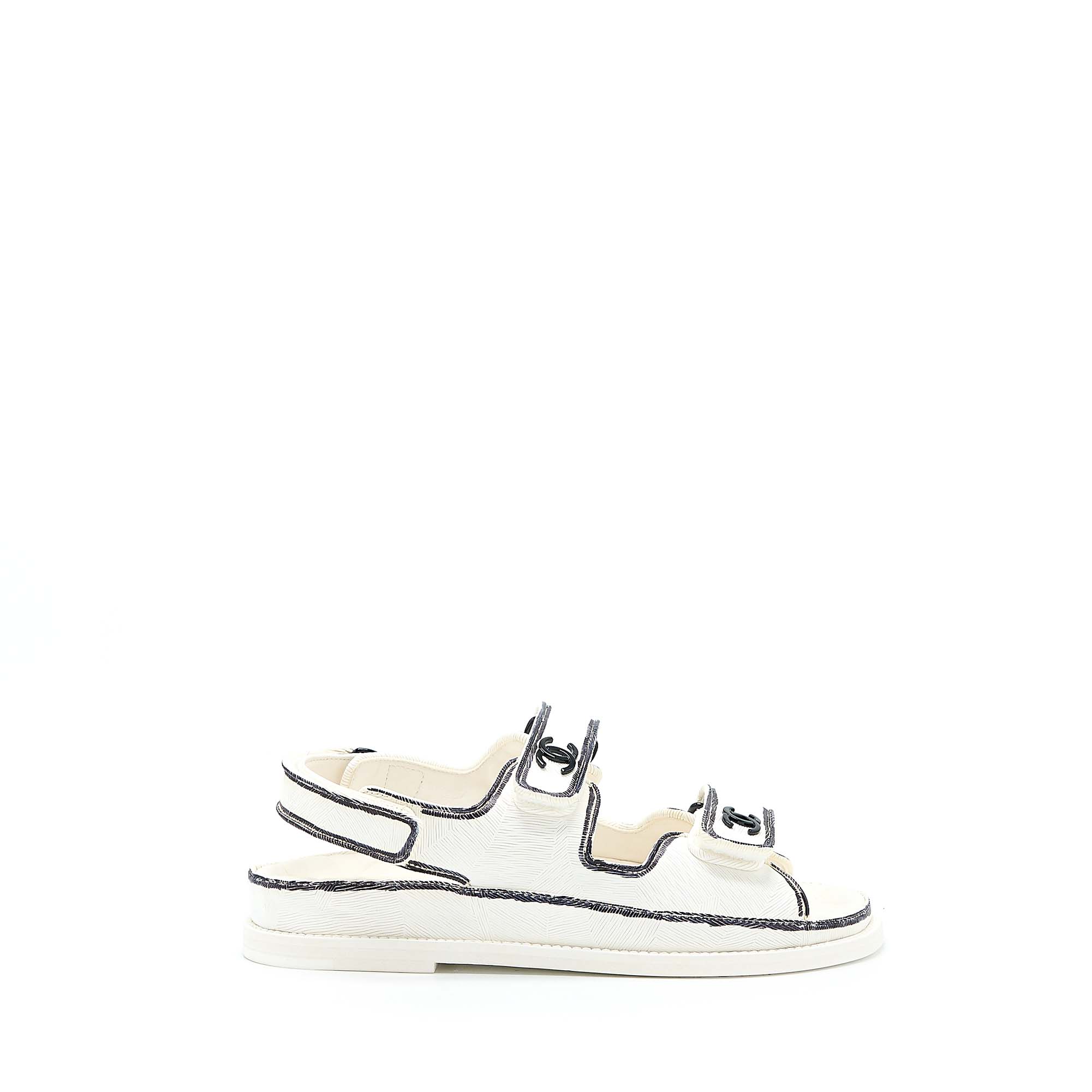 CHANEL DAD SANDALS BLACK/WHITE