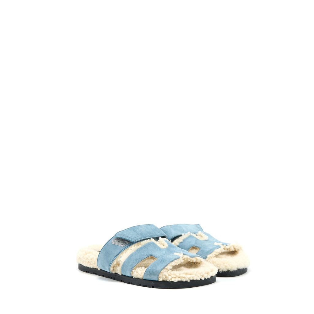 HERMES SANDAL CHYPRE BLEU PINEDA