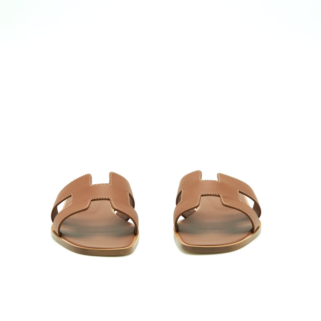 HERMES ORAN SANDAL BOX GOLD