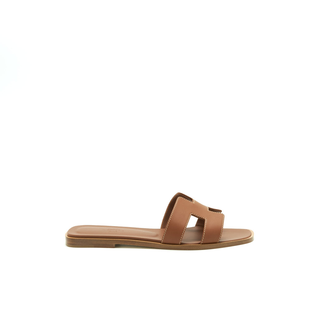 HERMES ORAN SANDAL BOX GOLD