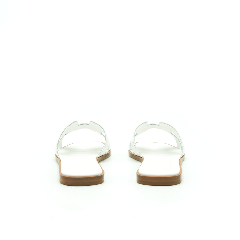 HERMES ORAN SANDAL BOX BLANC