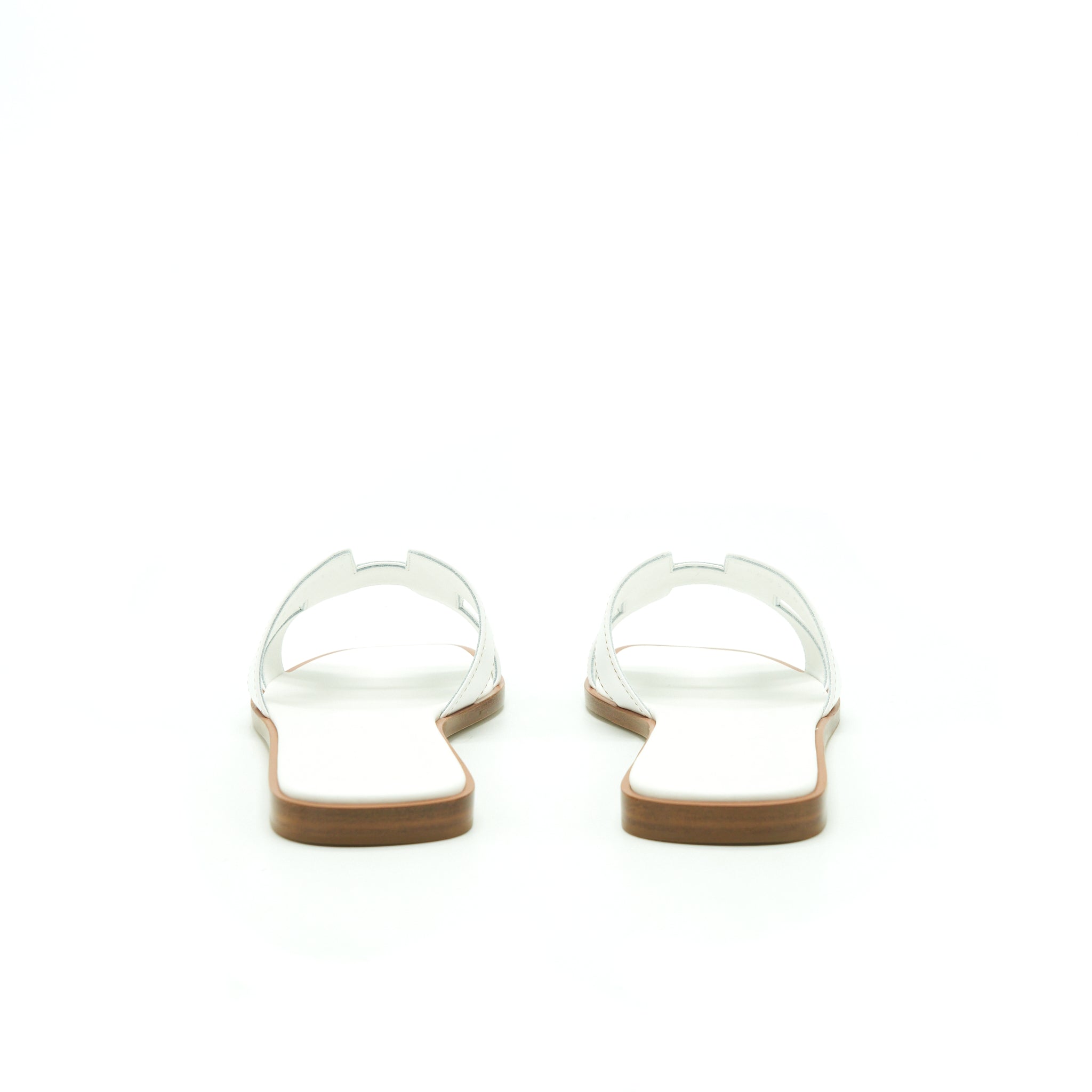HERMES ORAN SANDAL BOX BLANC