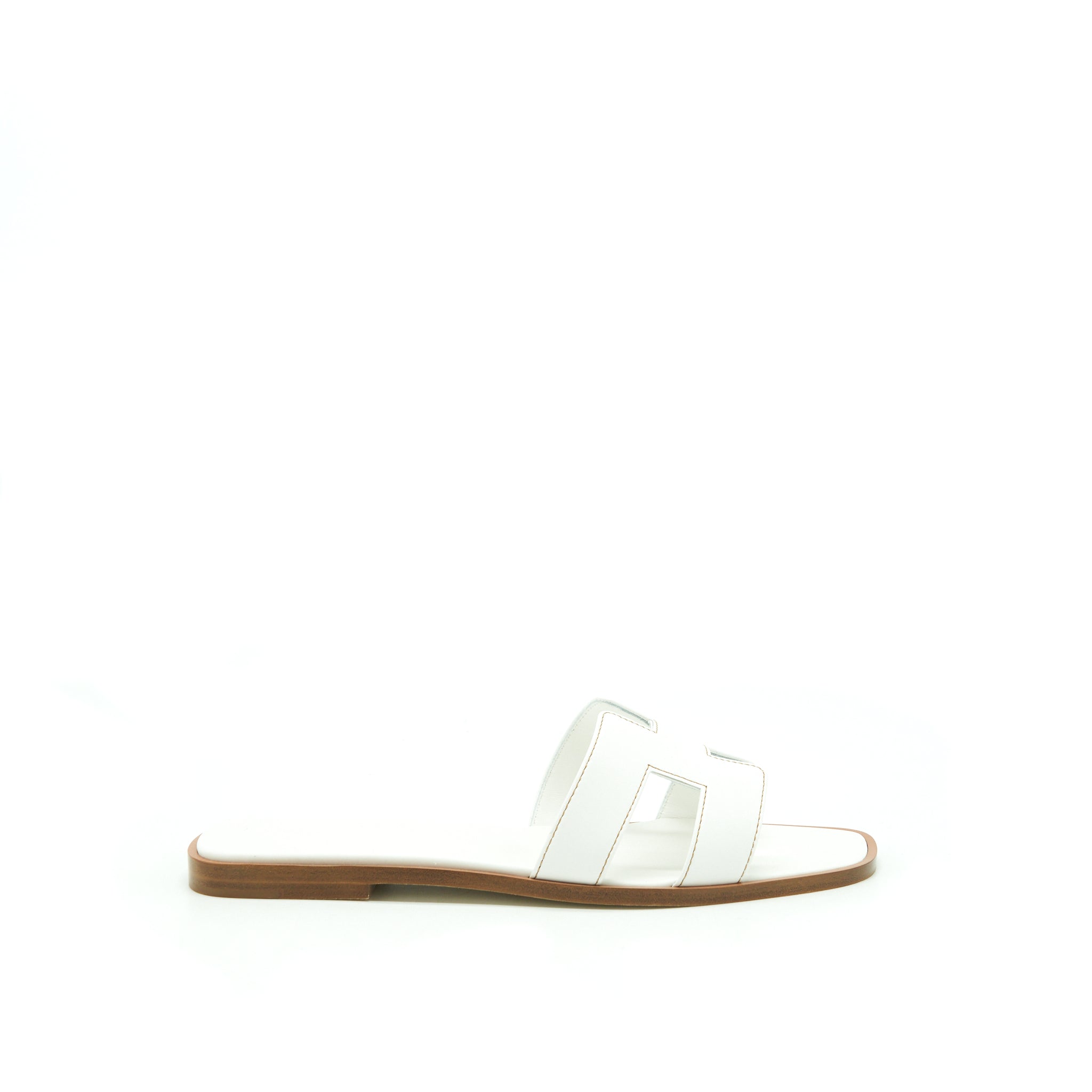 HERMES ORAN SANDAL BOX BLANC