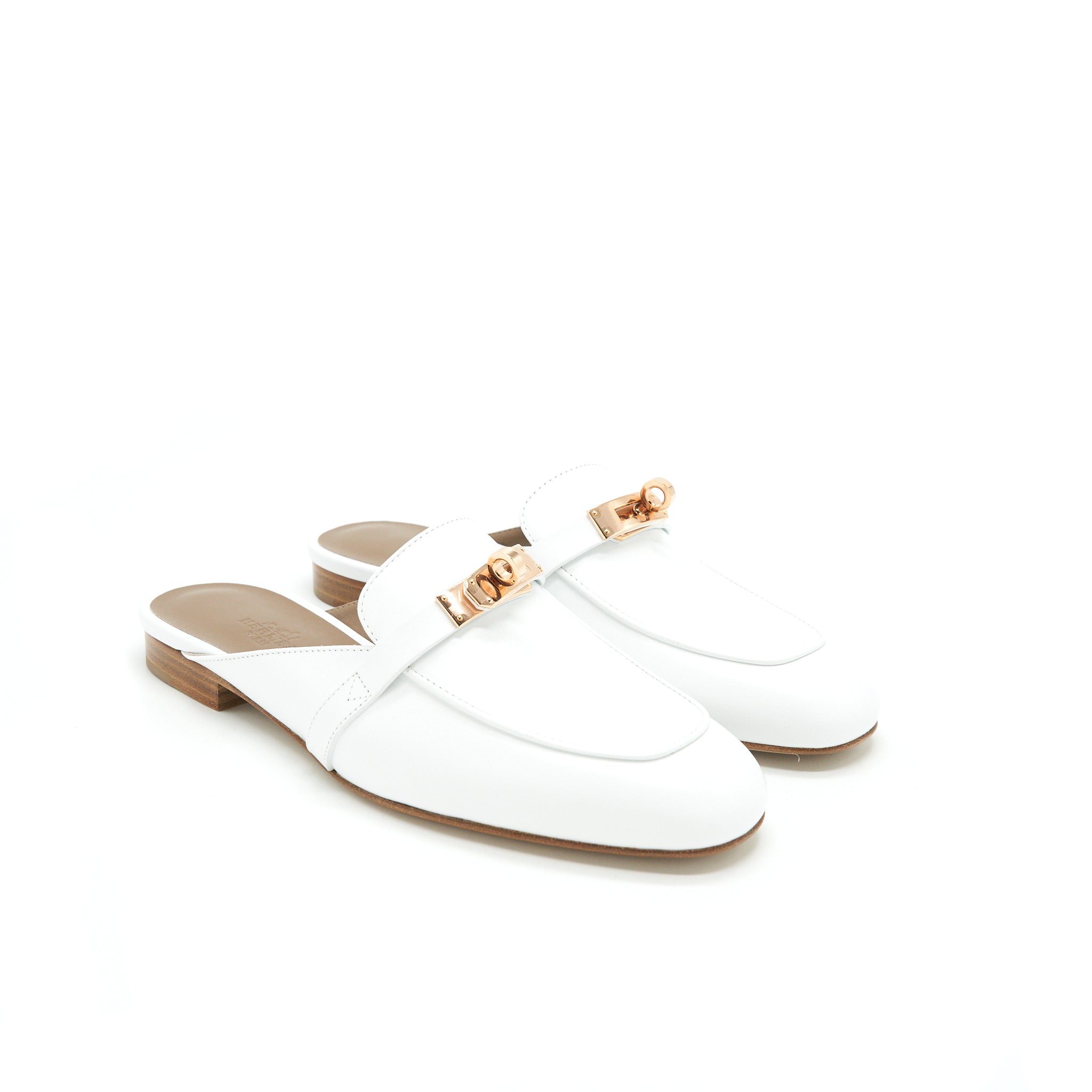 HERMES OZ MULE BLANC RGHW
