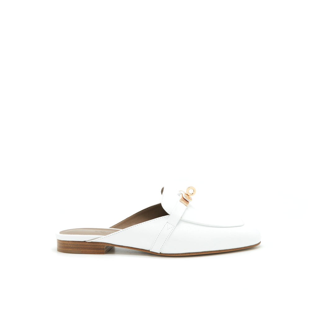HERMES OZ MULE BLANC RGHW