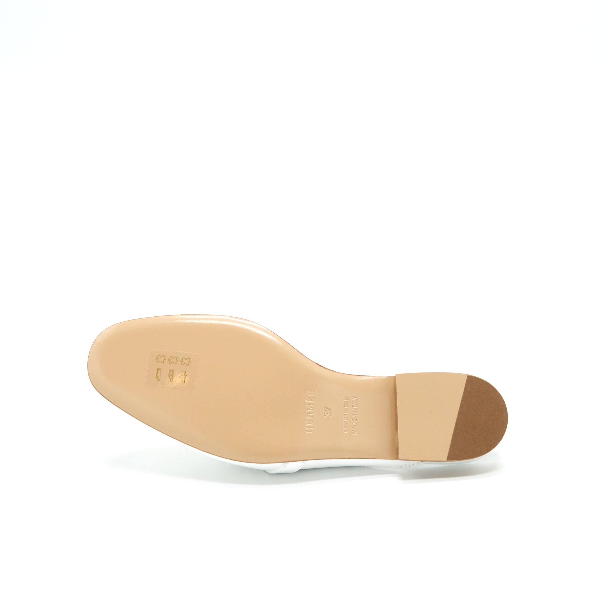 HERMES OZ MULE BLANC RGHW