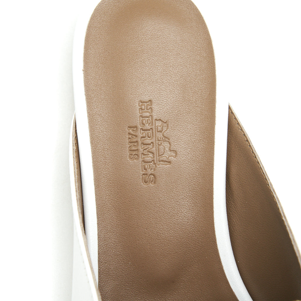 HERMES OZ MULE BLANC RGHW