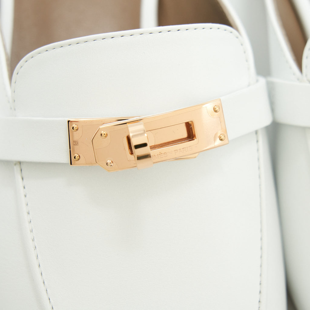 HERMES OZ MULE BLANC RGHW