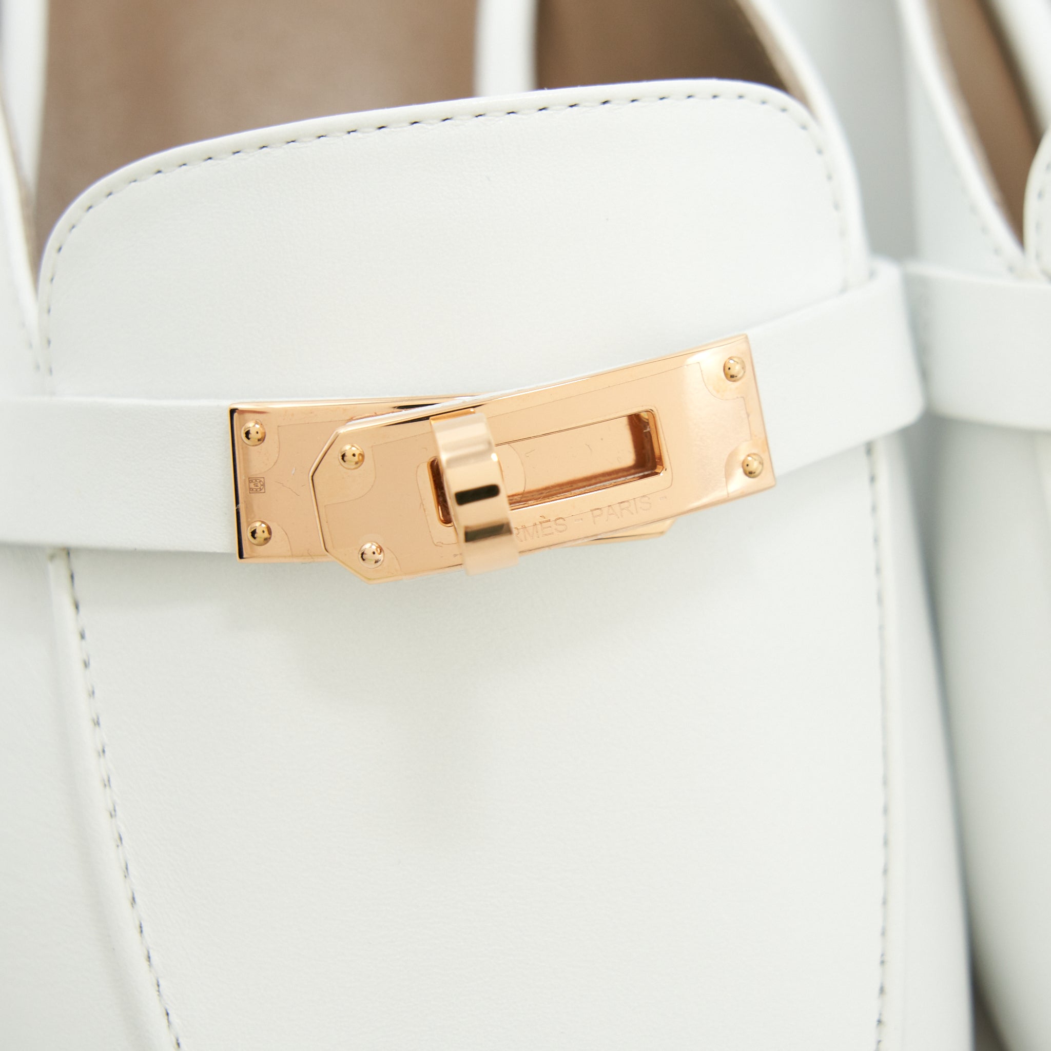 HERMES OZ MULE BLANC RGHW