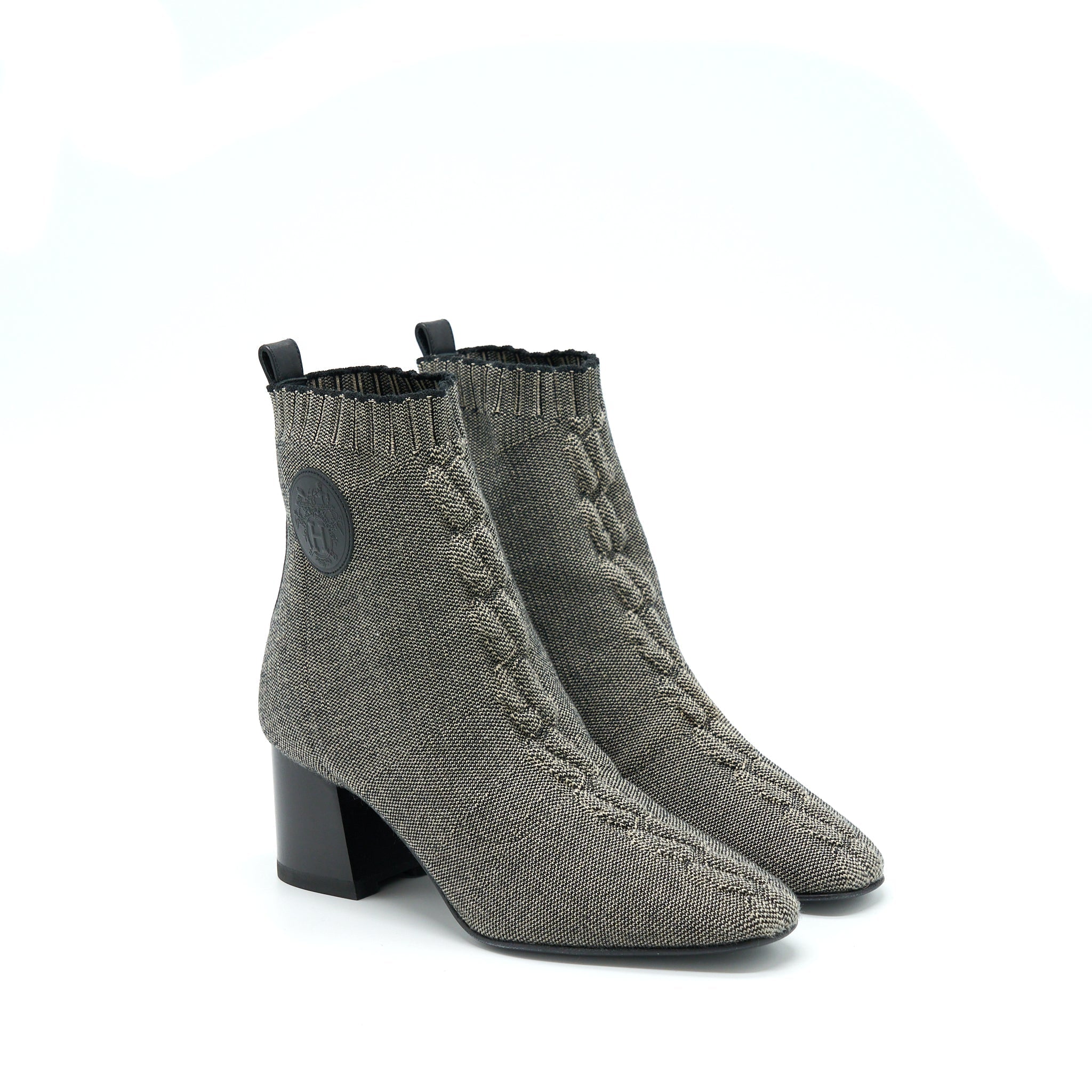 HERMES DUO ANKLE BOOT NOCCIOLA/ NOIR