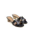 HERMES OASIS SANDAL NOIR