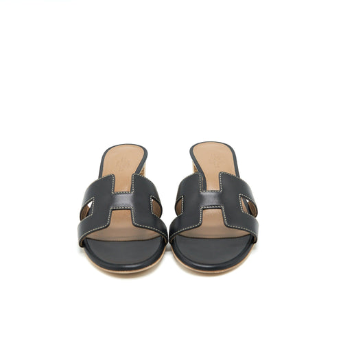 HERMES OASIS SANDAL NOIR