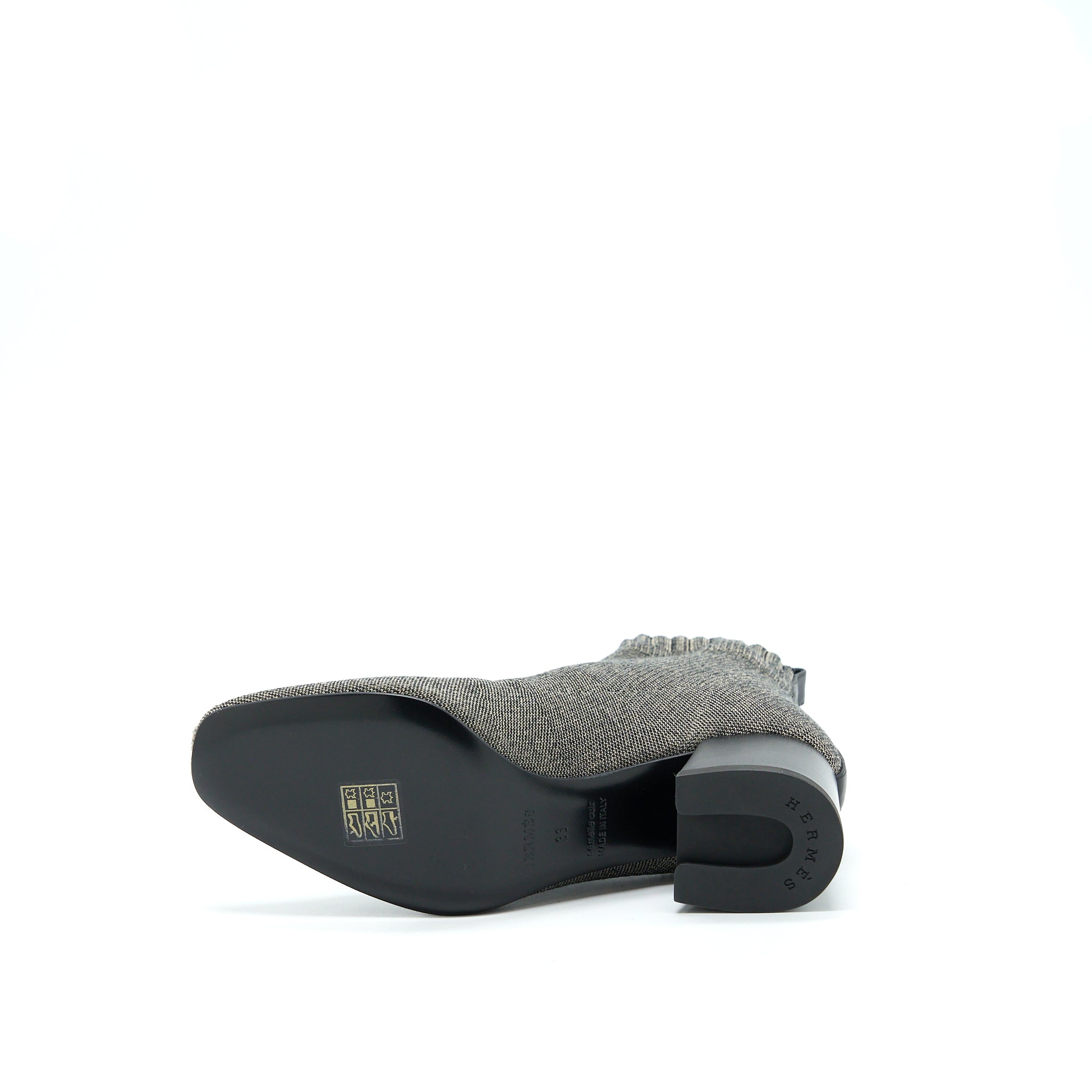 HERMES DUO ANKLE BOOT NOCCIOLA/ NOIR