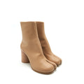 MADISON MANGIELA TABI LEATHER ANKLE BOOTS BEIGE