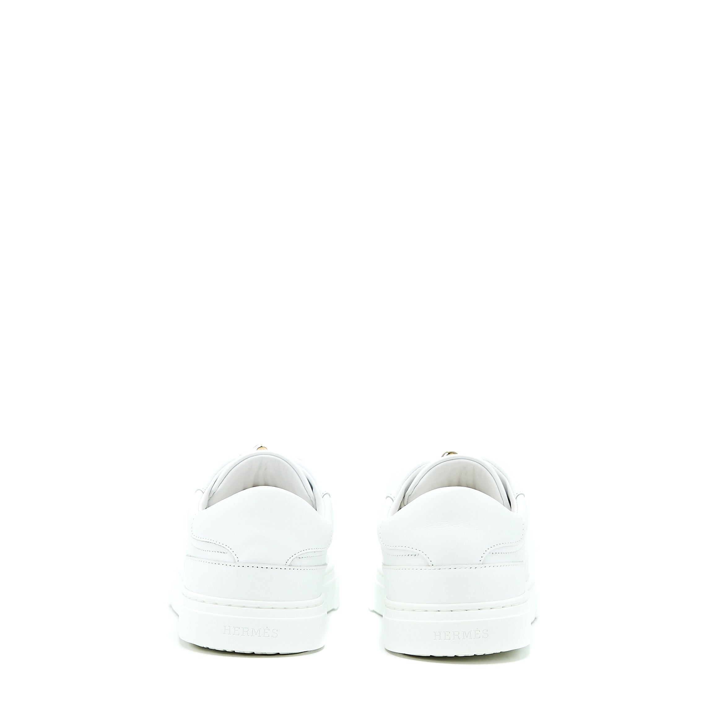 HERMES FEMME DAY SNEAKER CALFSKIN WHITE GHW