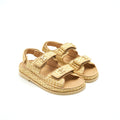 CHANEL TWEED DAD SANDALS C