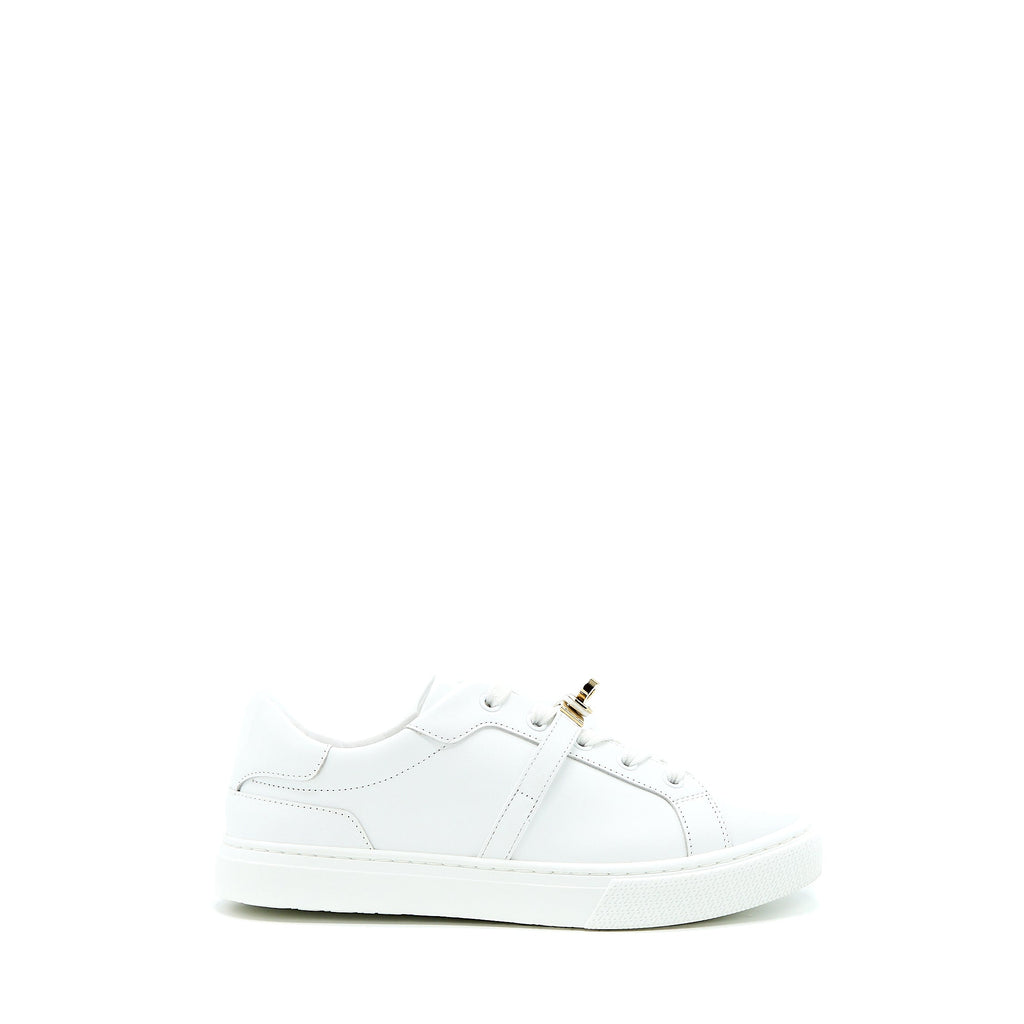 HERMES FEMME DAY SNEAKER CALFSKIN WHITE GHW