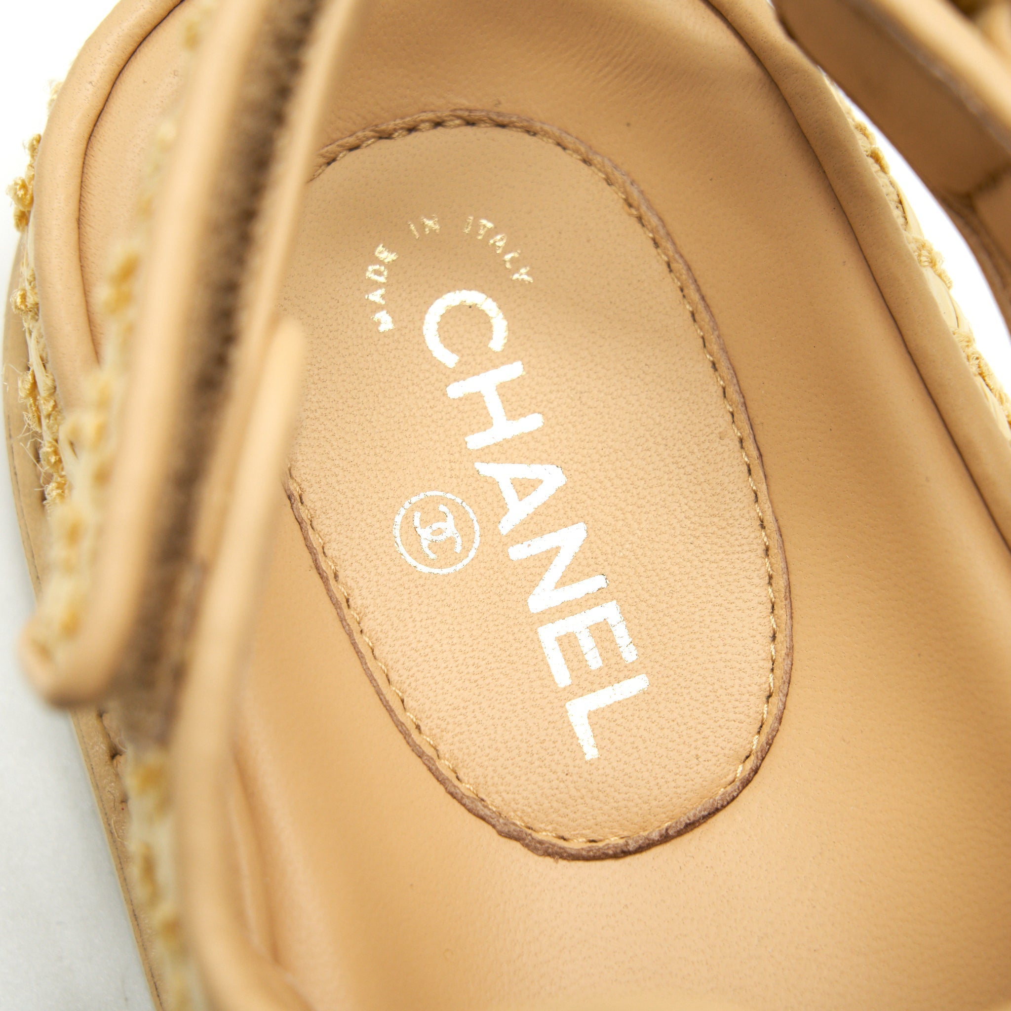 CHANEL TWEED DAD SANDALS C