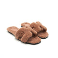 HERMES SANDALE ORAN PEAU LAINEE ROSE AUBE