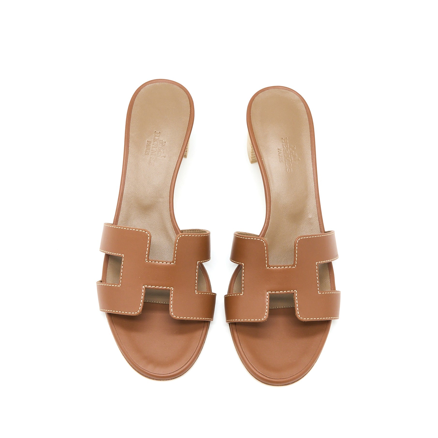 HERMES OASIS SANDALS CALFSKIN GOLD