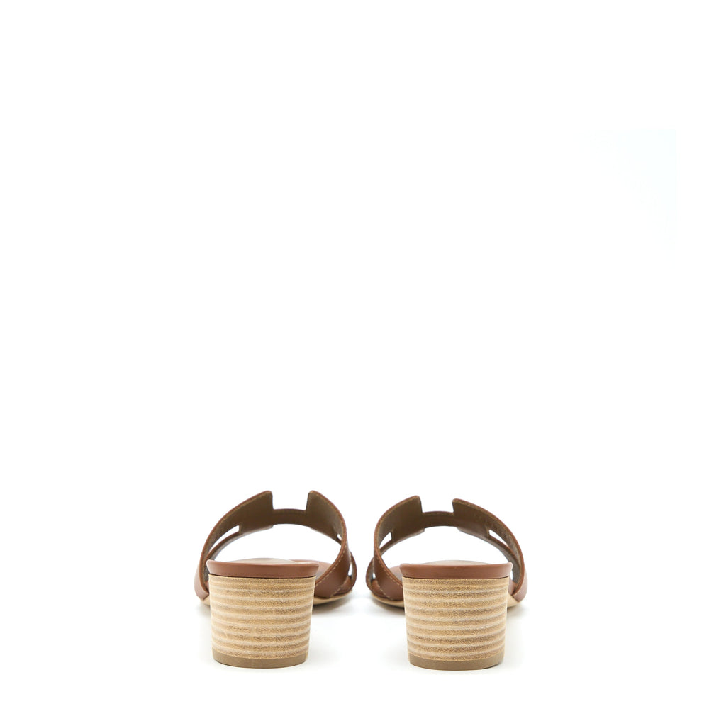 HERMES OASIS SANDALS CALFSKIN GOLD
