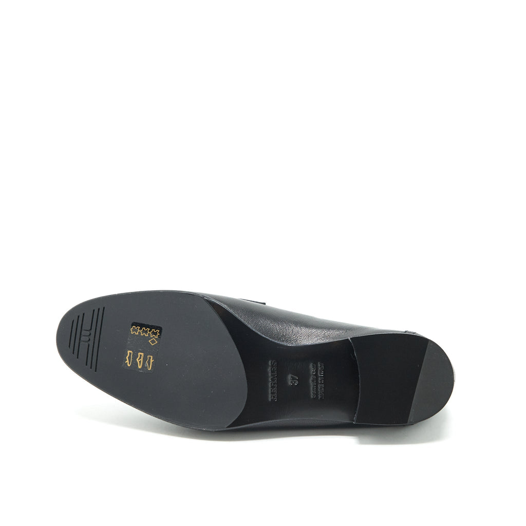 HERMES BLACK PARIS FITTED LOAFER SHW