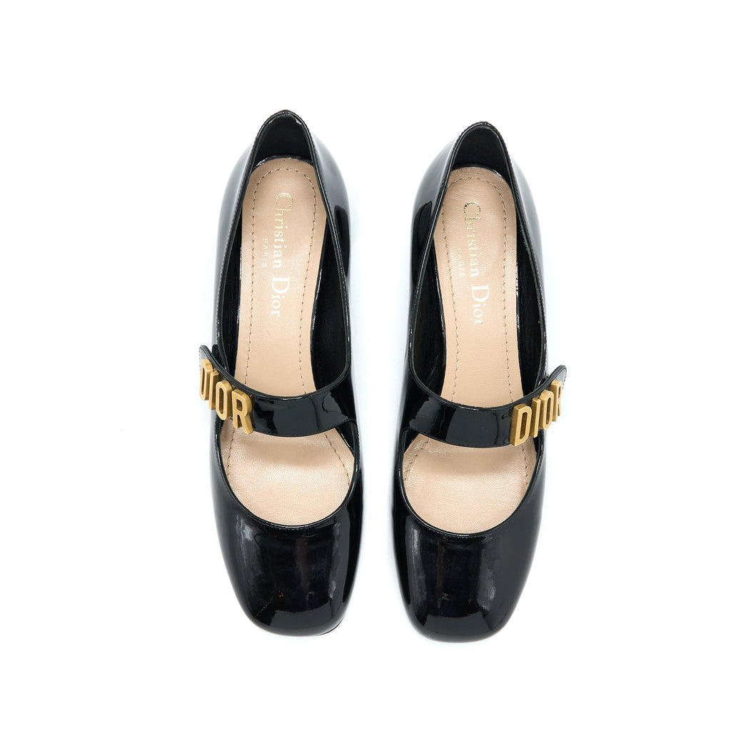 DIOR J’ADORE PUMP PATENT BLACK GHW