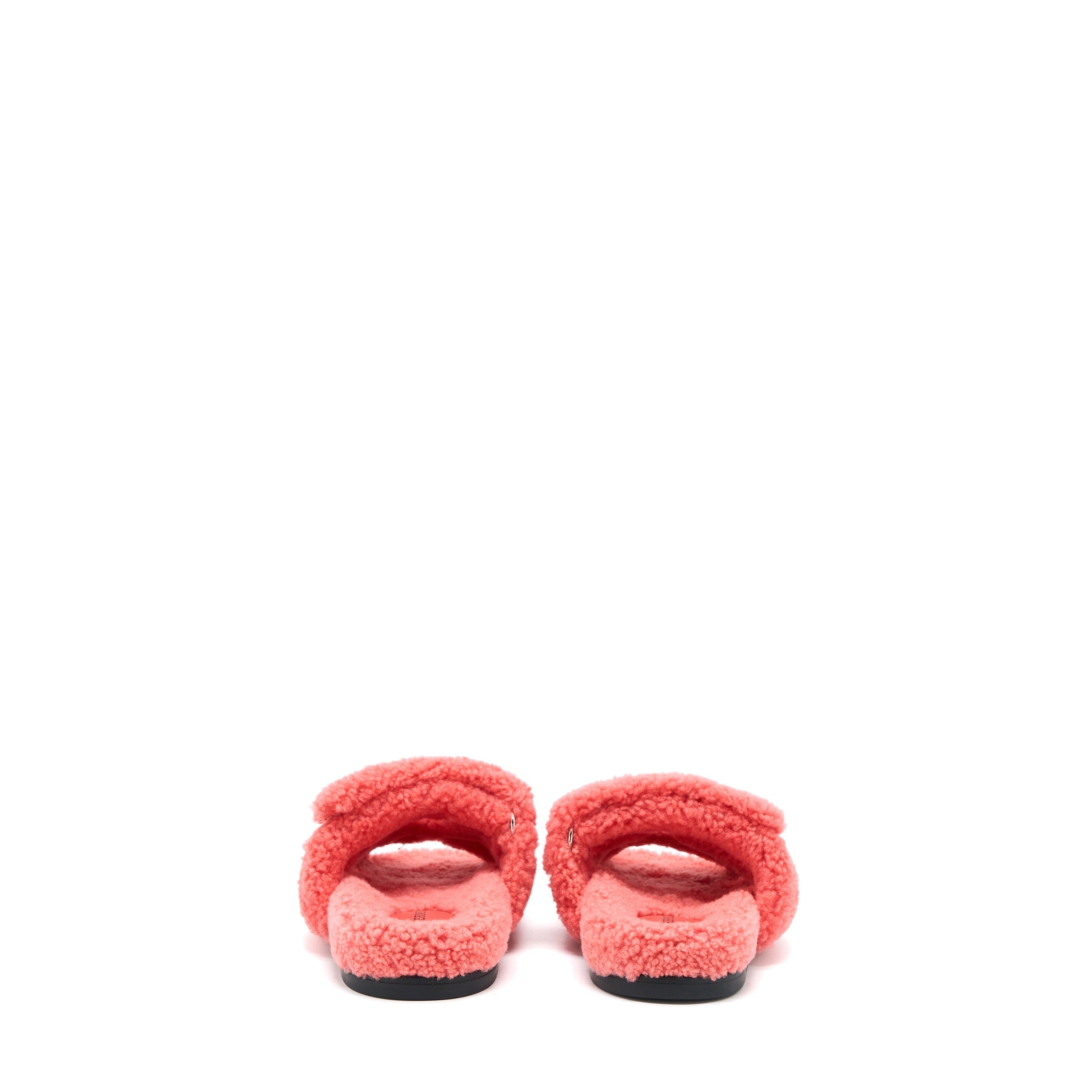 HERMES CHYPRE SANDAL SHEARLING ROSE DU DESERT