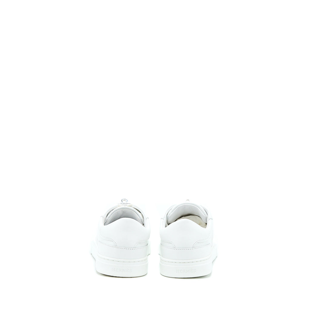 HERMES DAY SNEAKERS CALFSKIN WHITE SHW