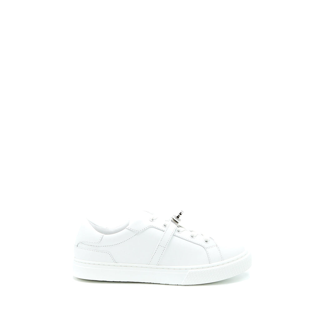 HERMES DAY SNEAKERS CALFSKIN WHITE SHW