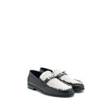 HERMES DESTIN MOCCASINS TOILE DE COTTON NOIR/PRUNOIR SHW