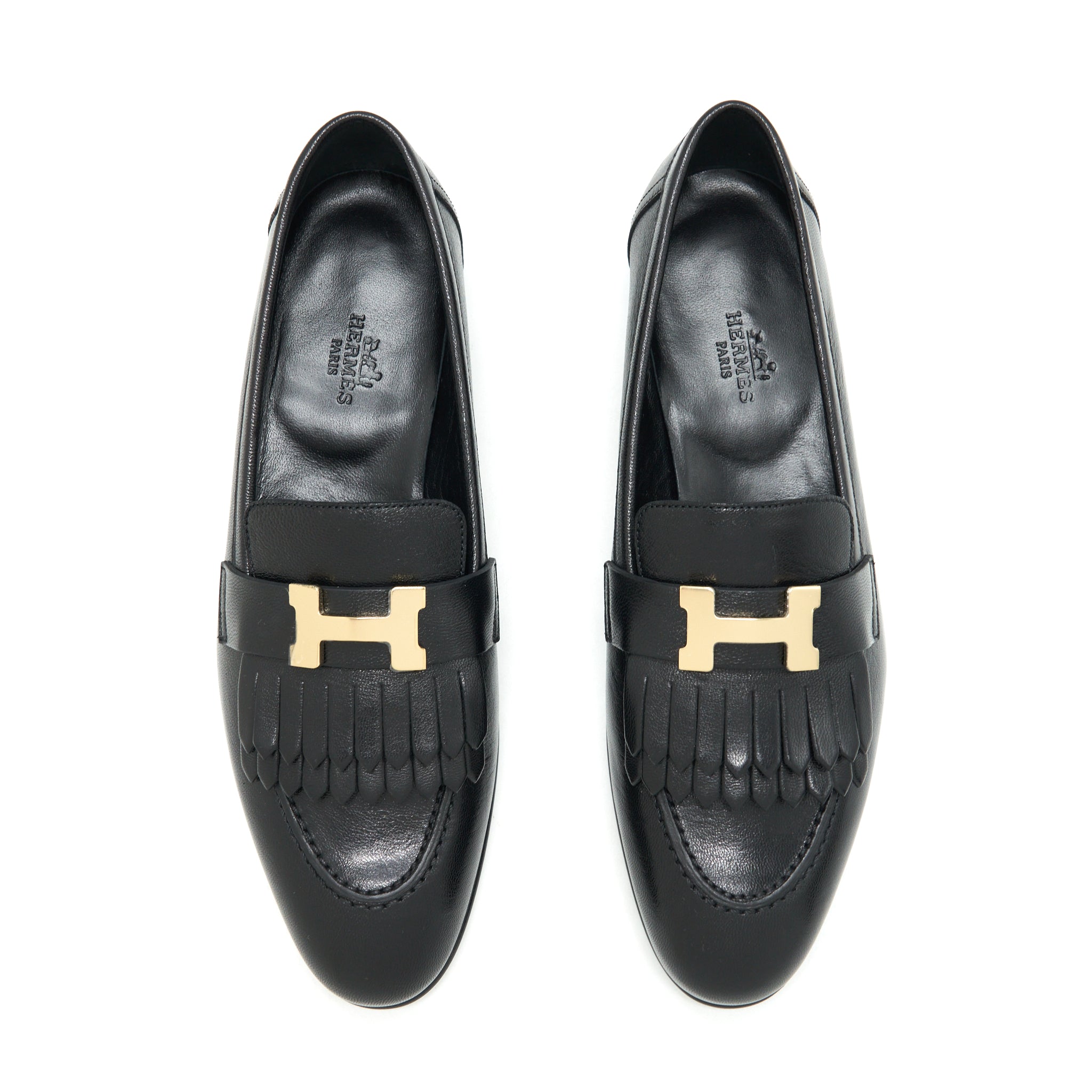 HERMES ROYAL LOAFER BLACK GHW
