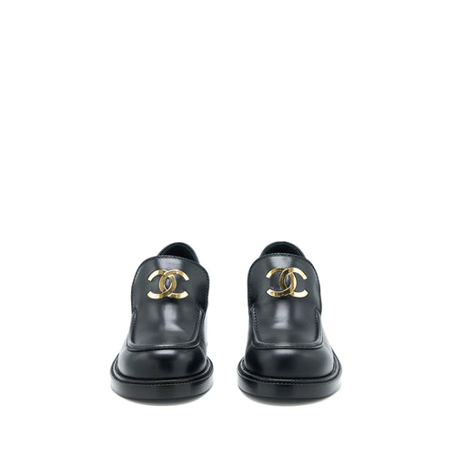 CHANEL 22K LOAFER LEATHER BLACK GHW