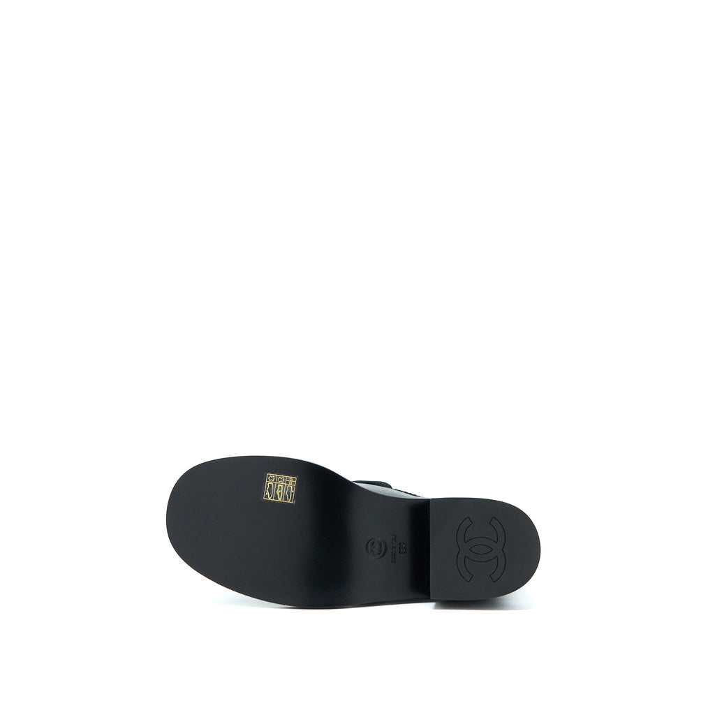CHANEL 22K LOAFER LEATHER BLACK GHW