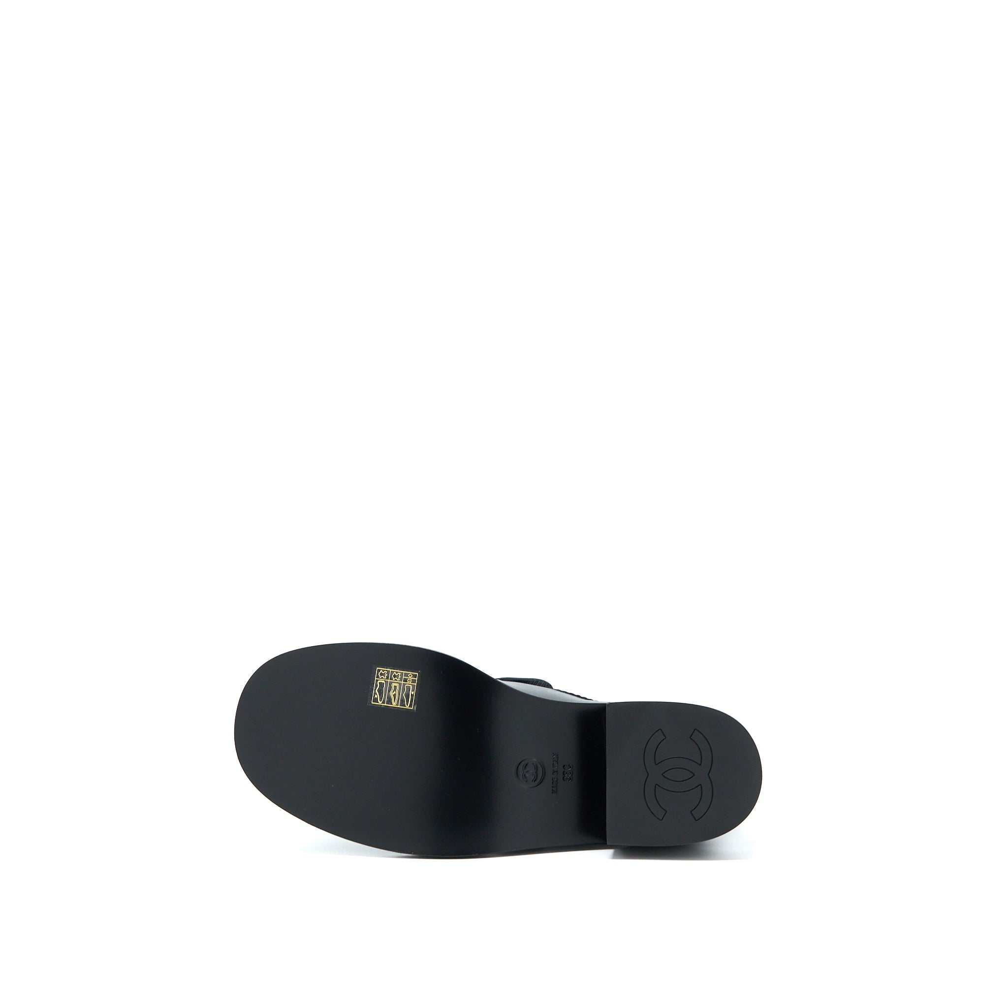 CHANEL 22K LOAFER LEATHER BLACK GHW
