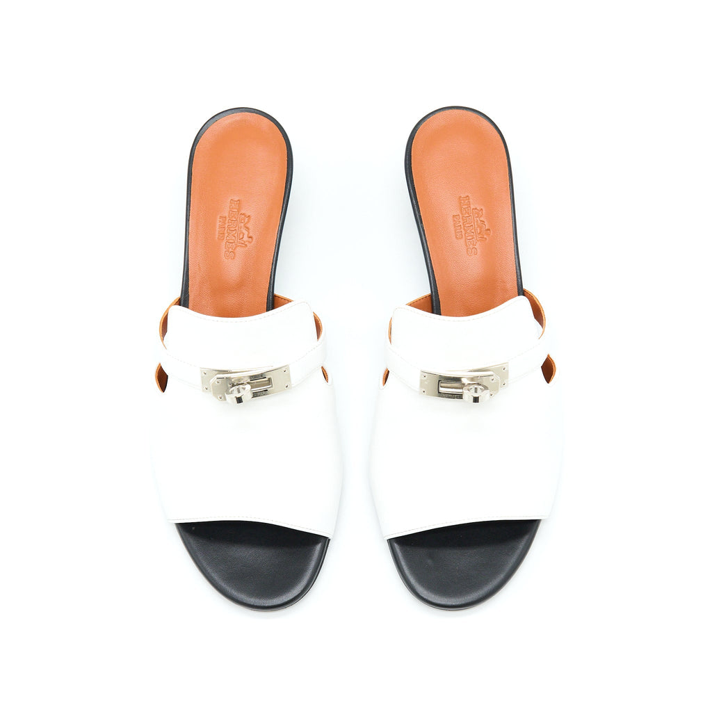 HERMES CANDY SANDAL WHITE SHW