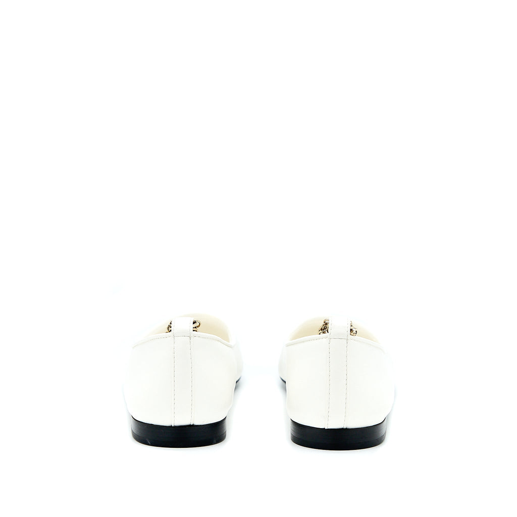 CHANEL BALLERINA SHOES WITH CHARM CHAIN