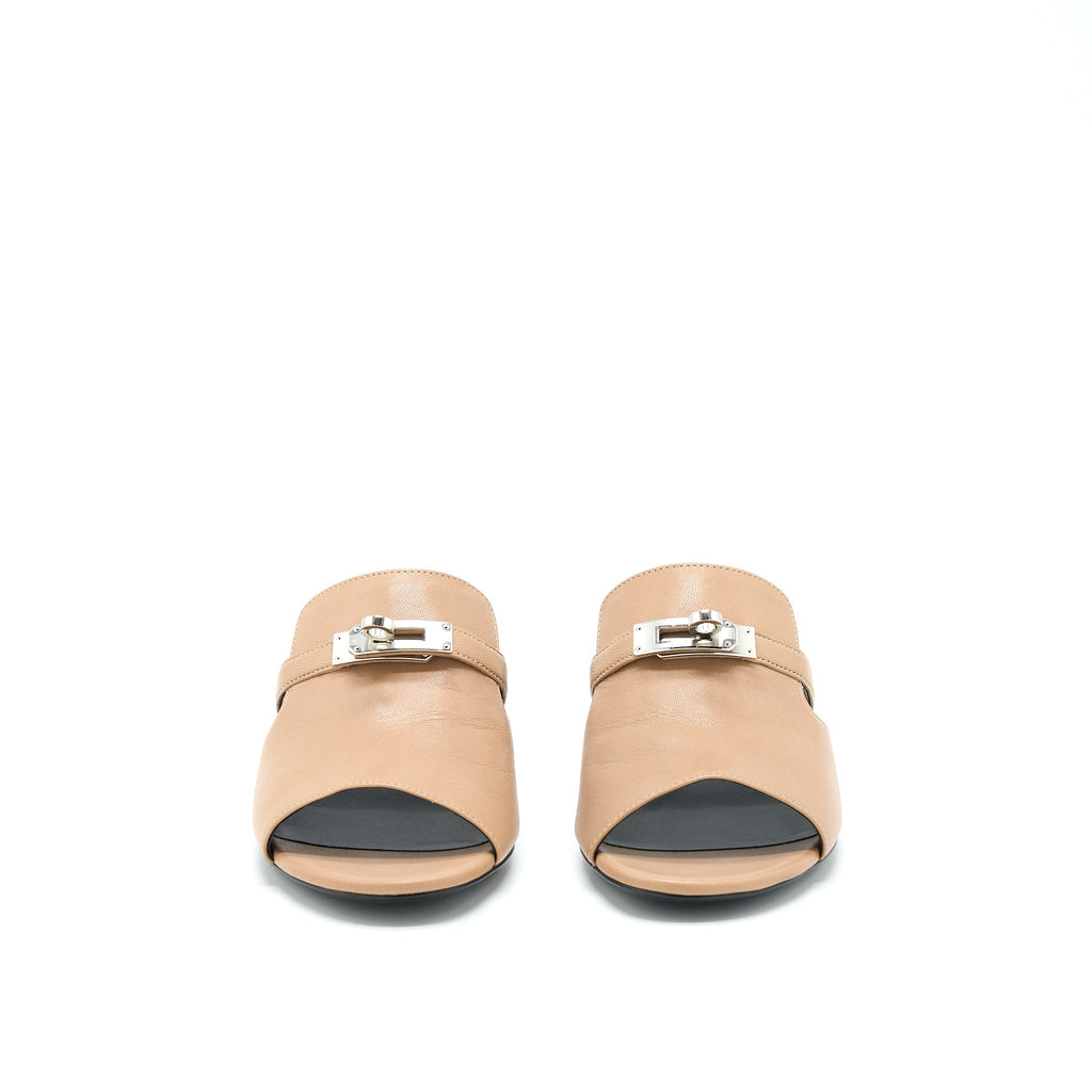 HERMES CANDY SANDAL BEIGE SHW