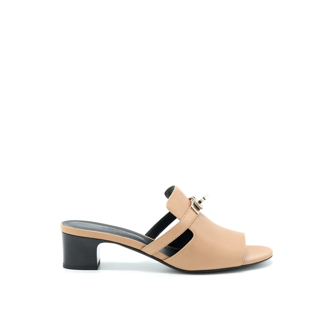 HERMES CANDY SANDAL BEIGE SHW